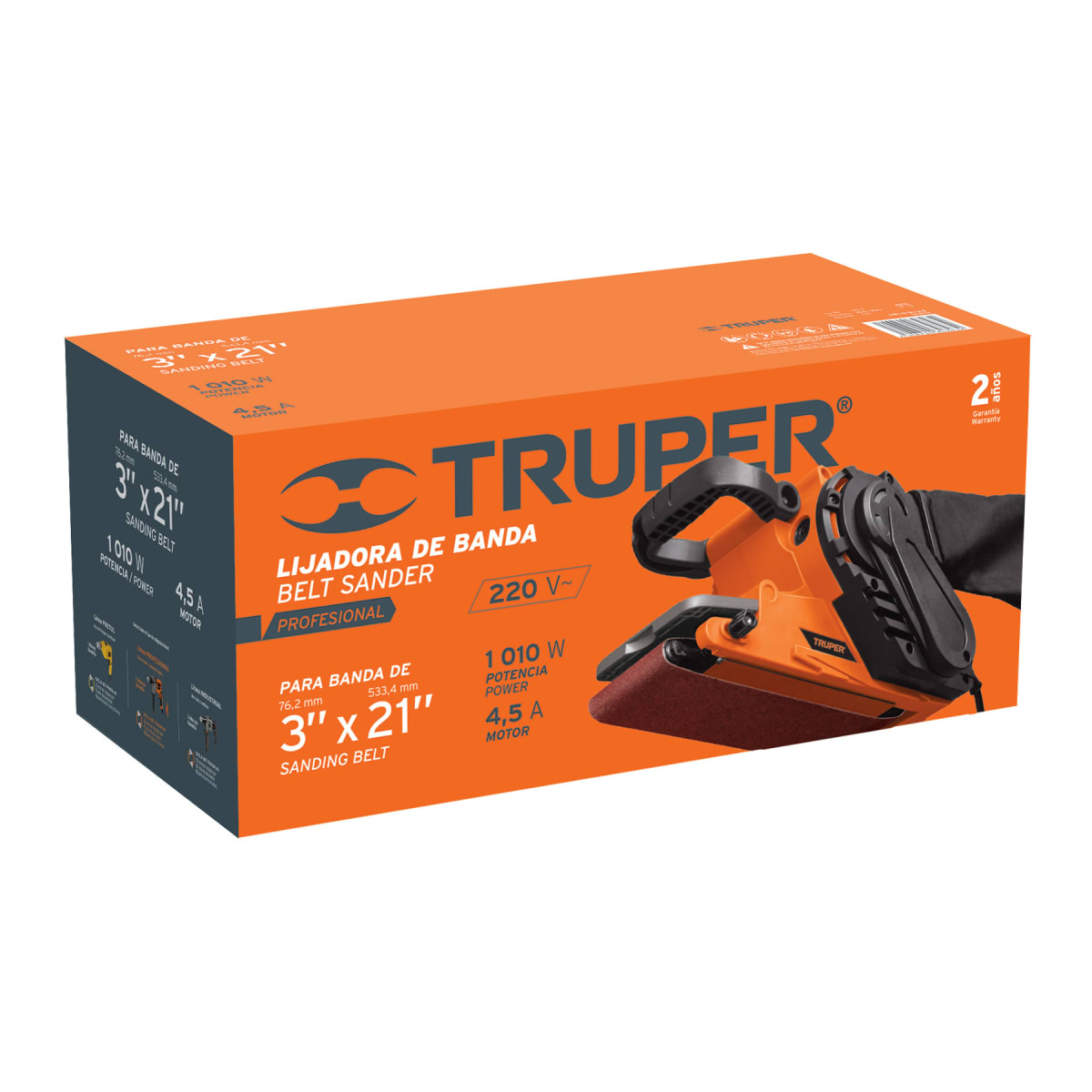 Lijadora de banda profesional 3 x 21