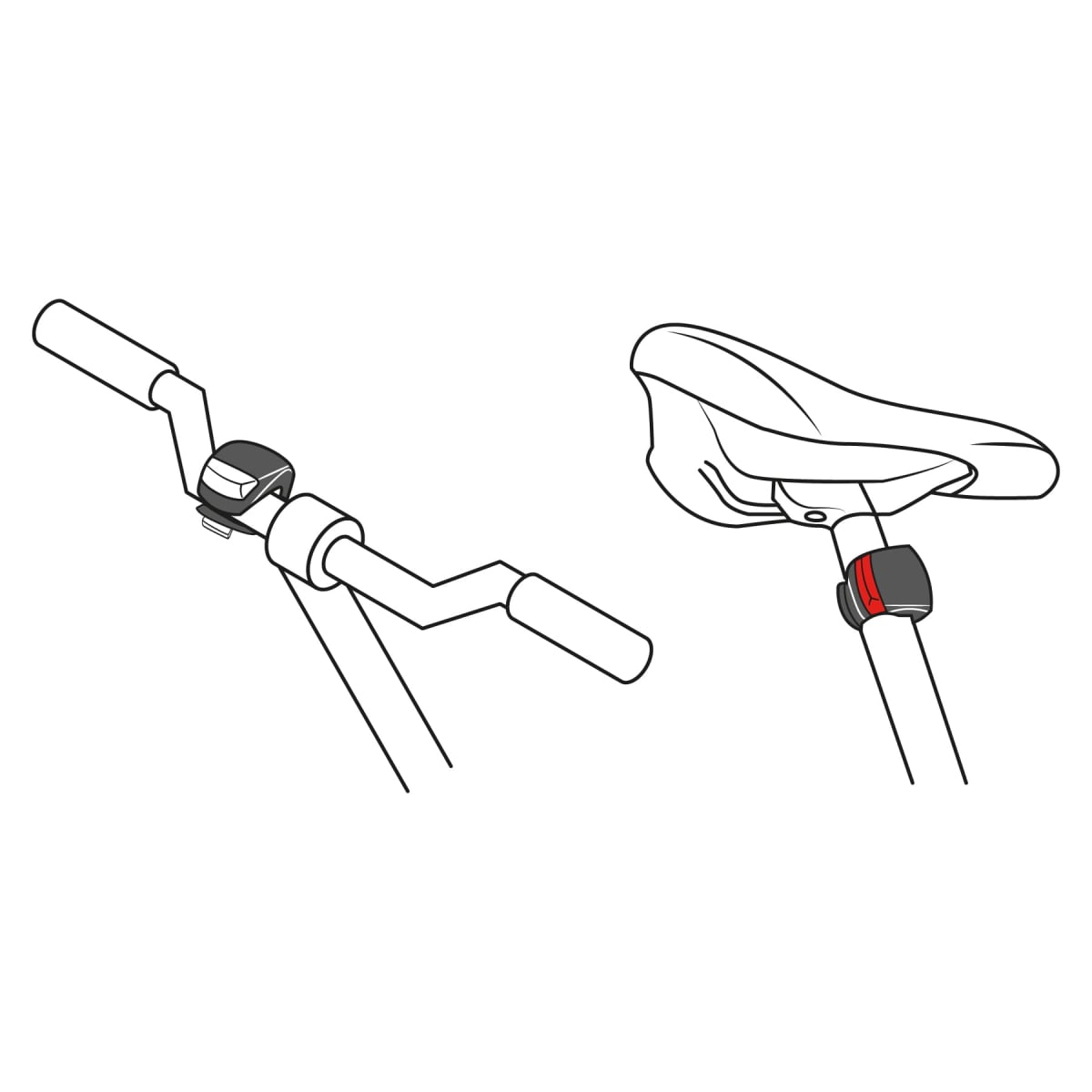 Juego de linterna trasera y delantera para bicicleta Pretul 270502