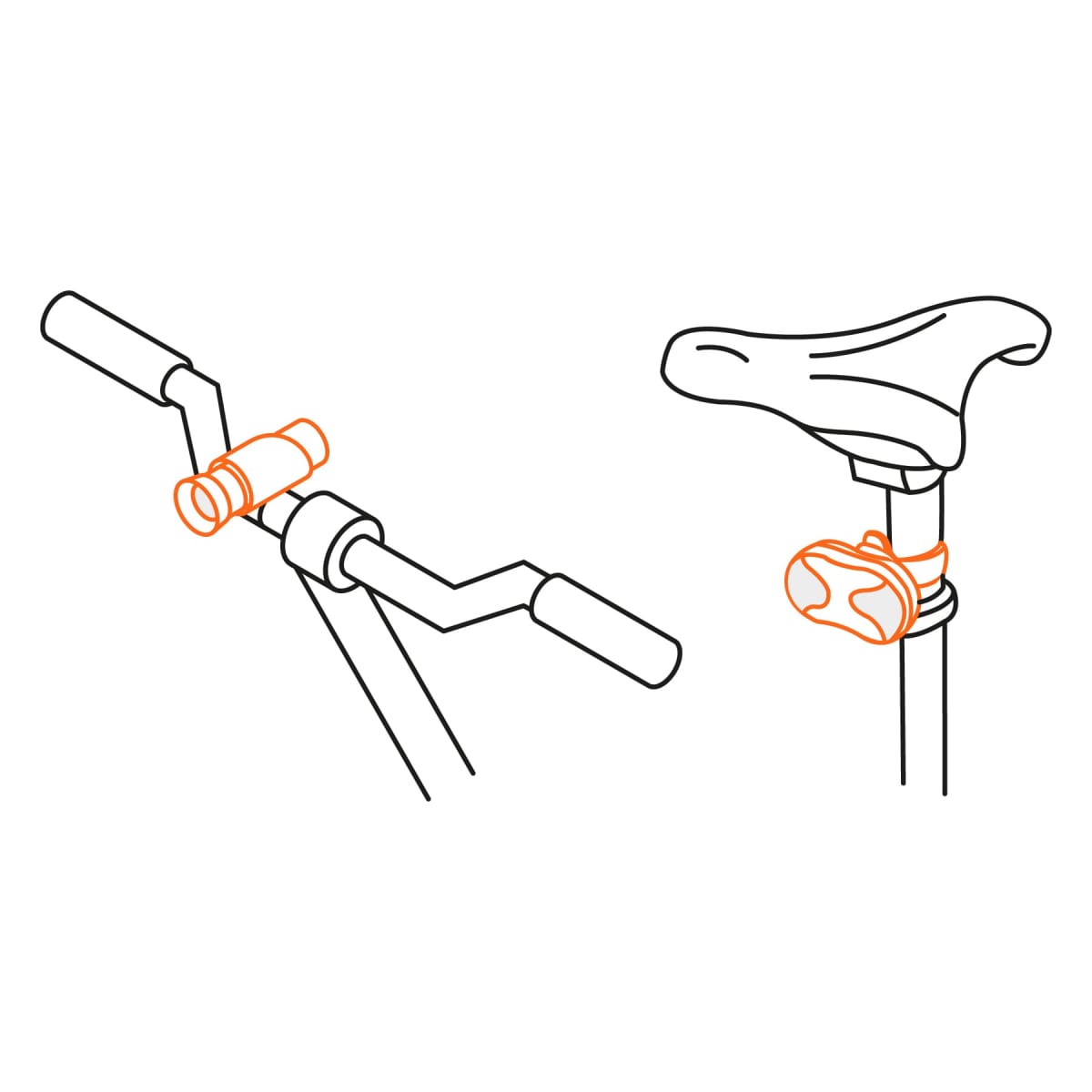 Juego de linterna delantera y trasera para bicicleta Truper3