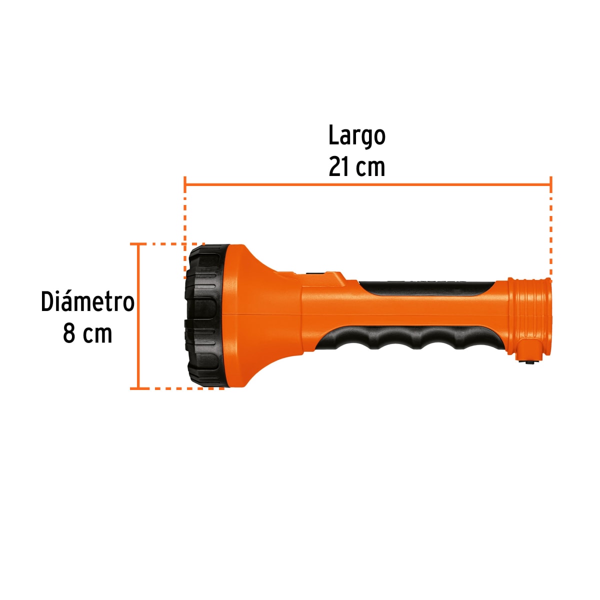 Linterna plástica 1 led 200 lm recargable, truper4
