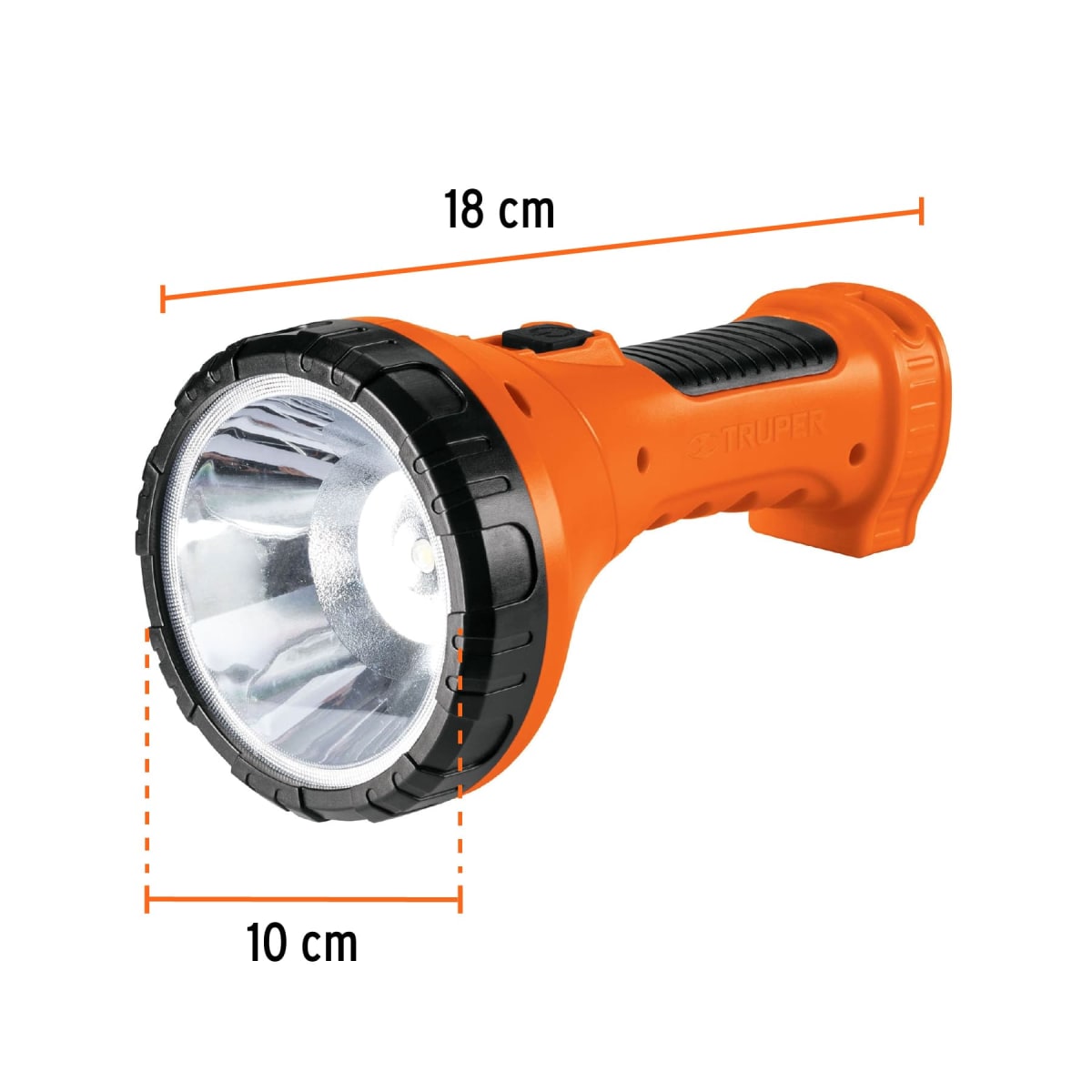 Linterna plástica 1 led 150 lm recargable Truper3