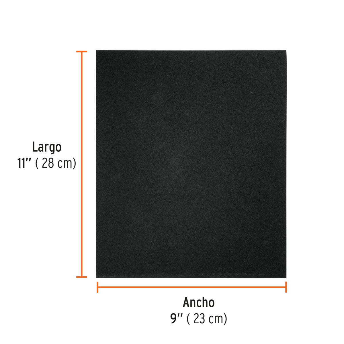 Lija de esmeril negra grano 120 de óxido de aluminio, por unidad, Truper2