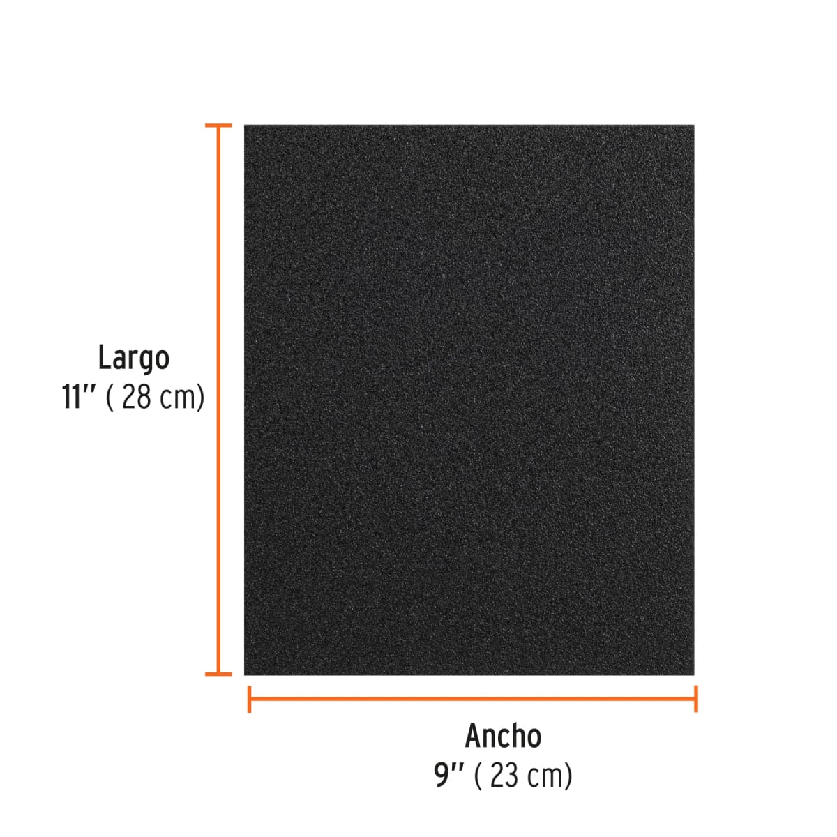 Lija de esmeril negra grano 80 de óxido de aluminio, por unidad, Truper2