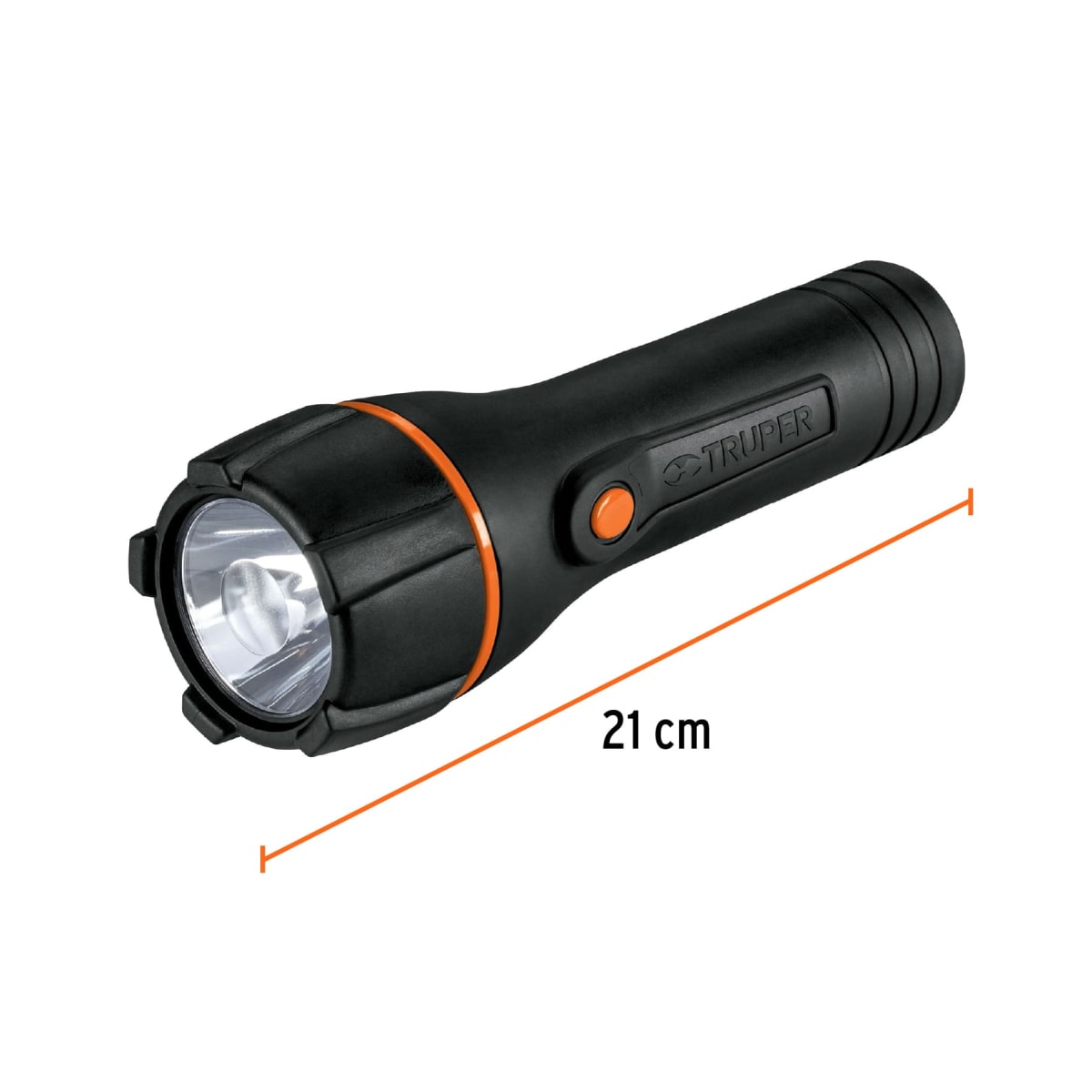 Linterna plástica 1 led 180 lm con 2 pilas D Truper2