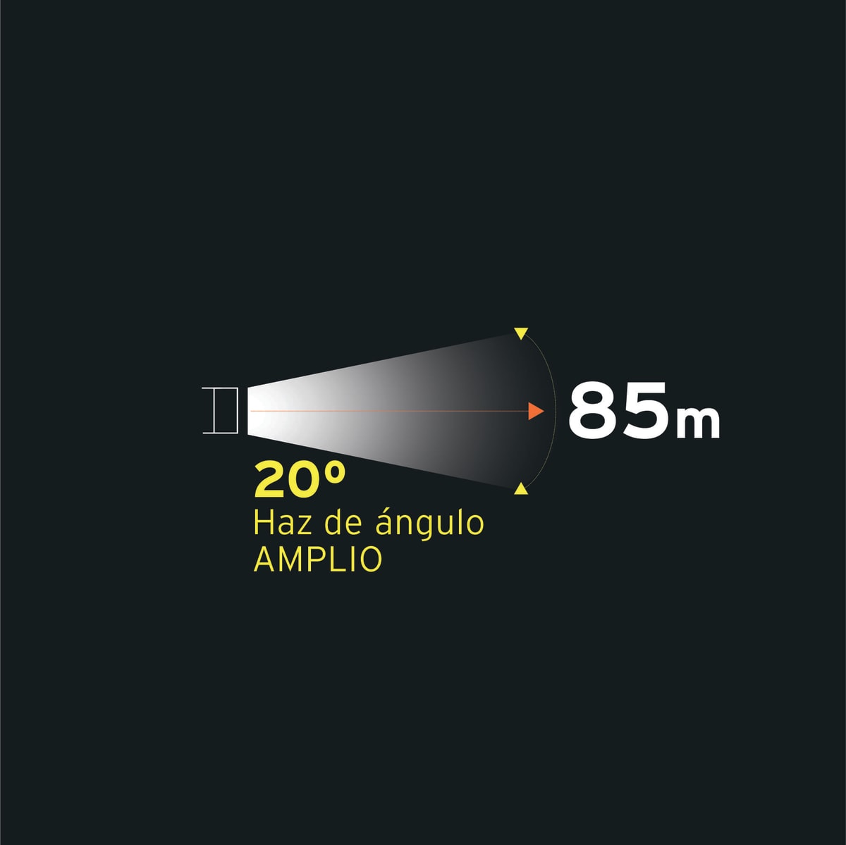 Linterna de plástico 1 led 80 lm con 2 pilas AA Truper5