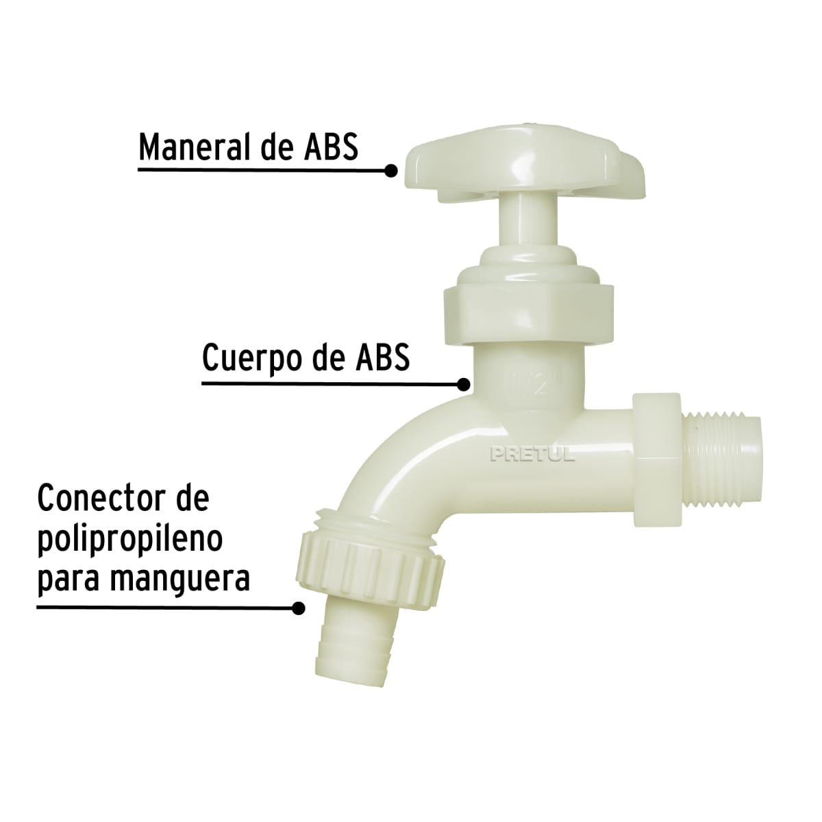 Caño jardinero 1/2