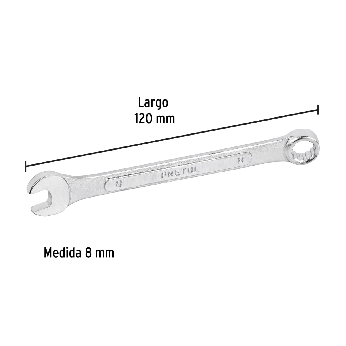 Llave mixta extra larga 8mm Truper4