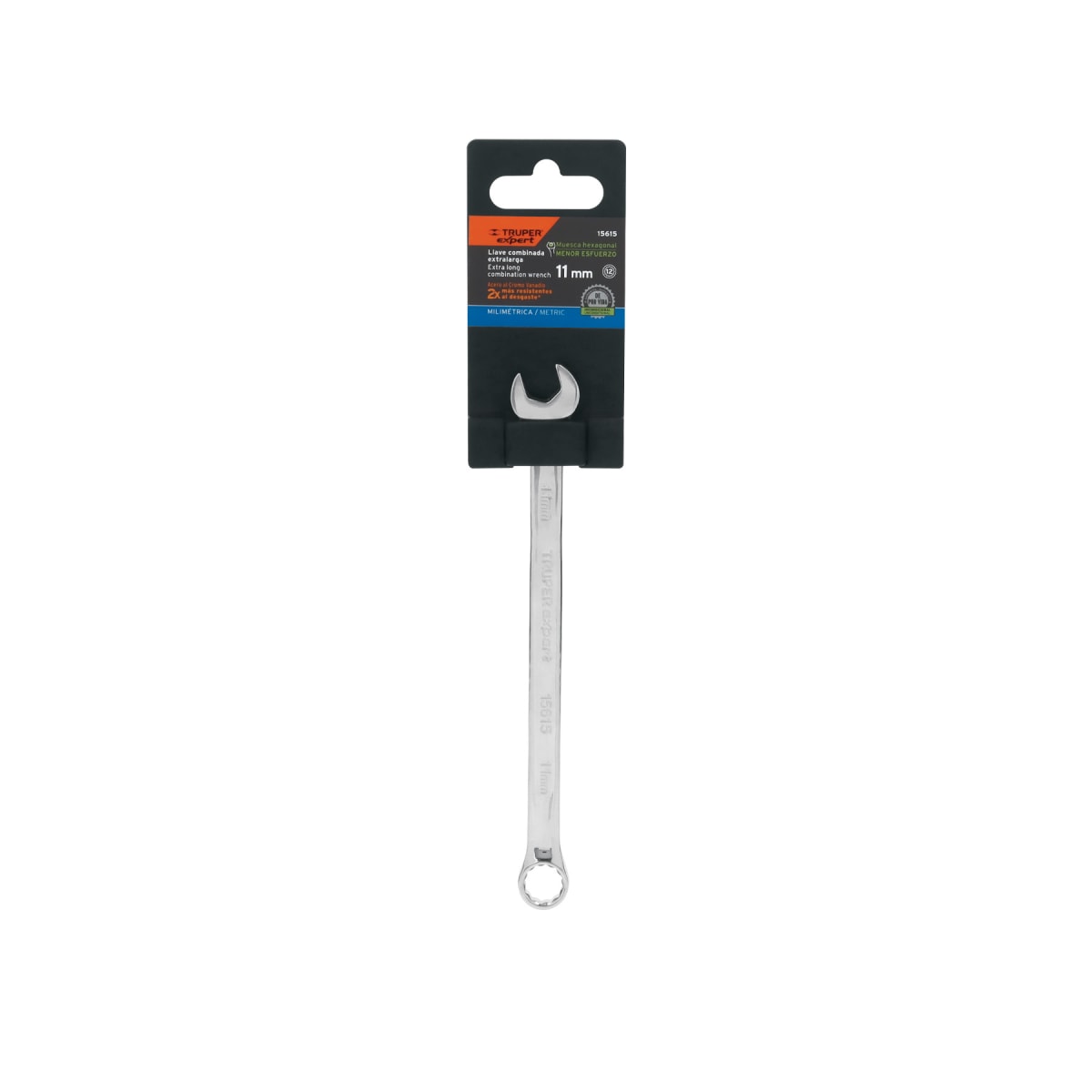 Llave mixta extralarga 11 mm x 183 mm de largo expert Truper4