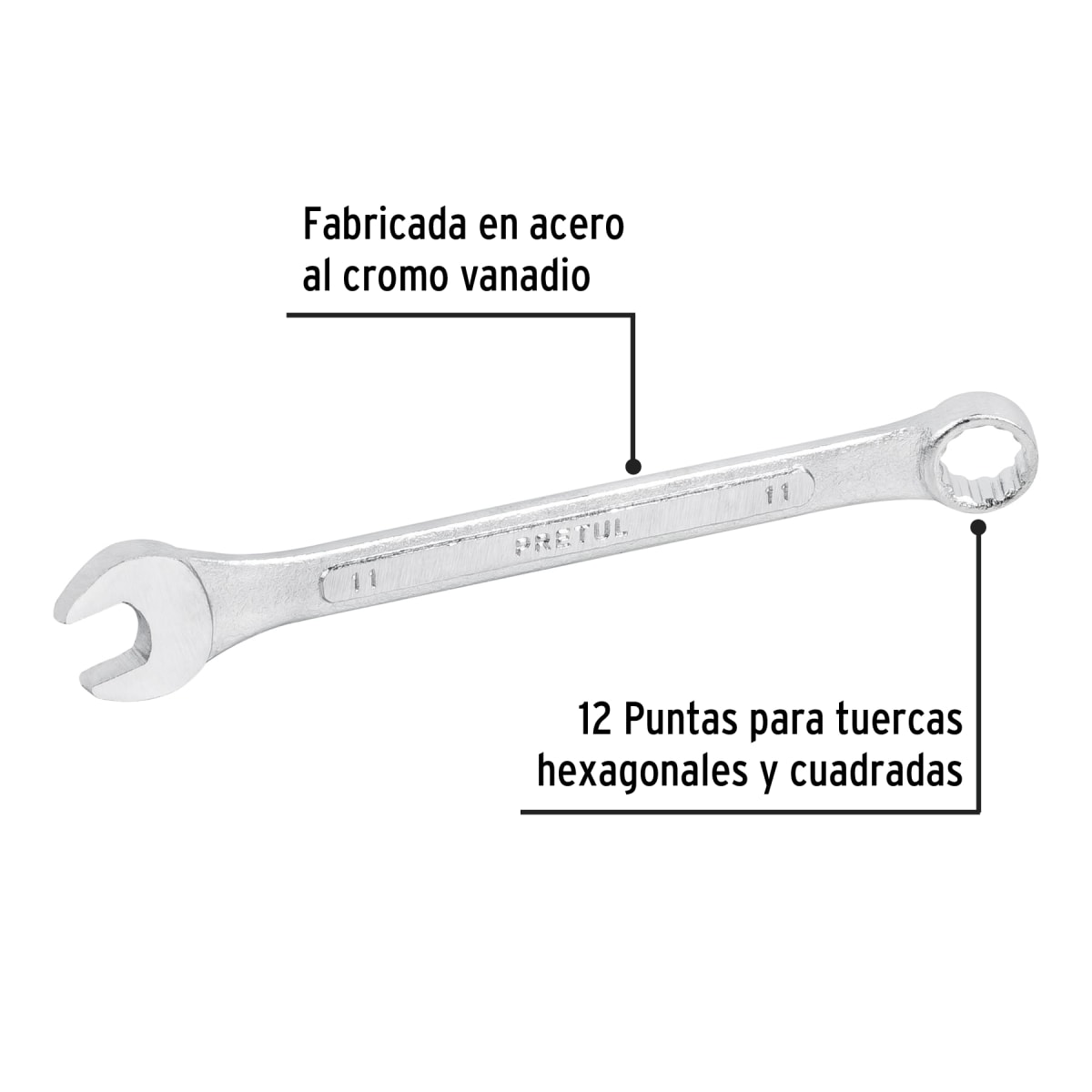 Llave mixta extra larga 11mm Truper3