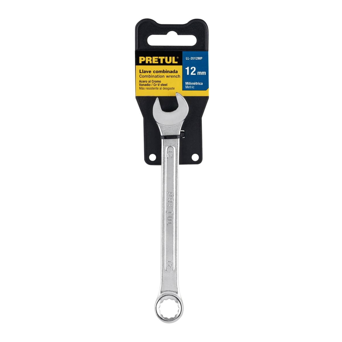 Llave mixta 12 mm x 160 mm de largo. pretul4