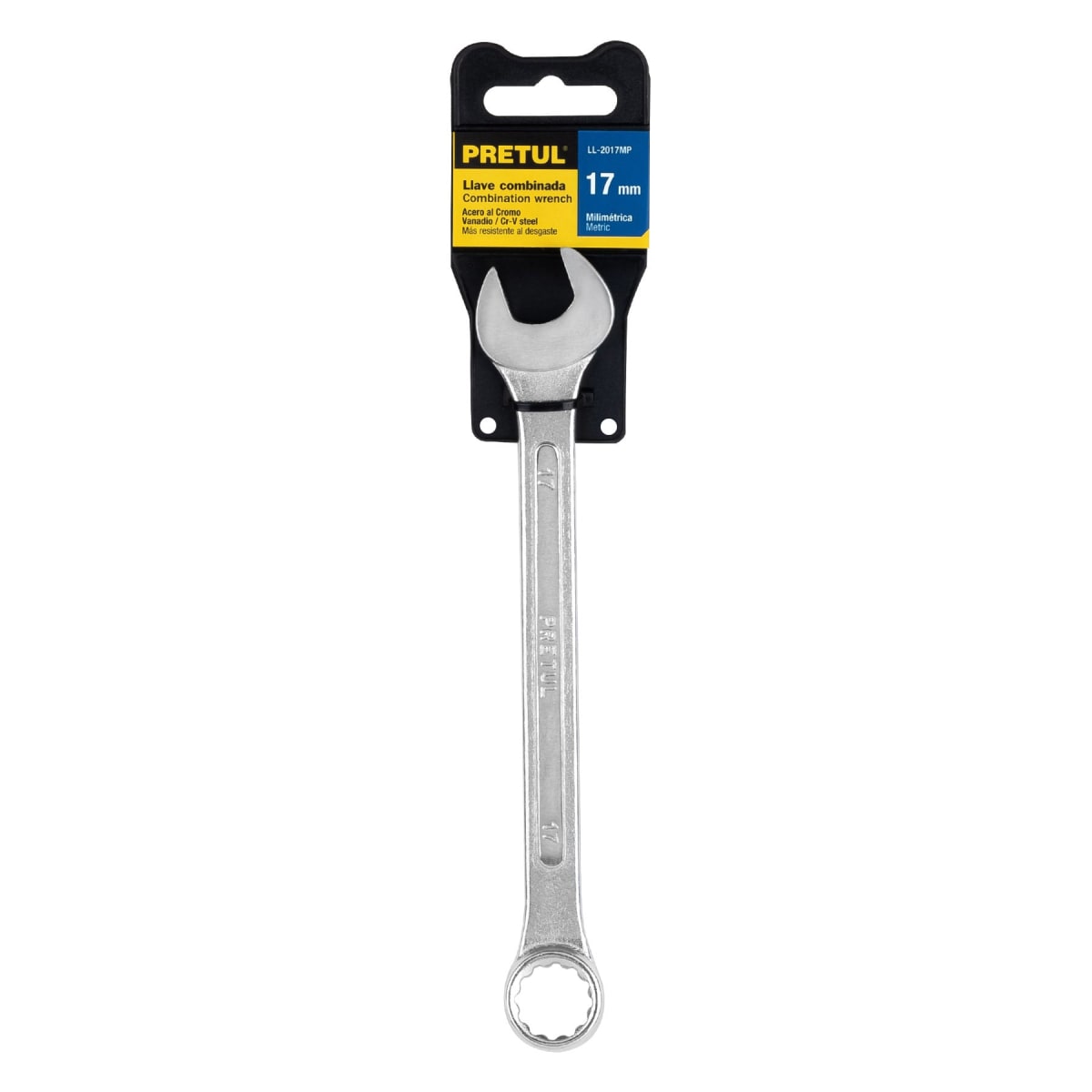 Llave mixta 17 mm x 210 mm de largo. pretul4