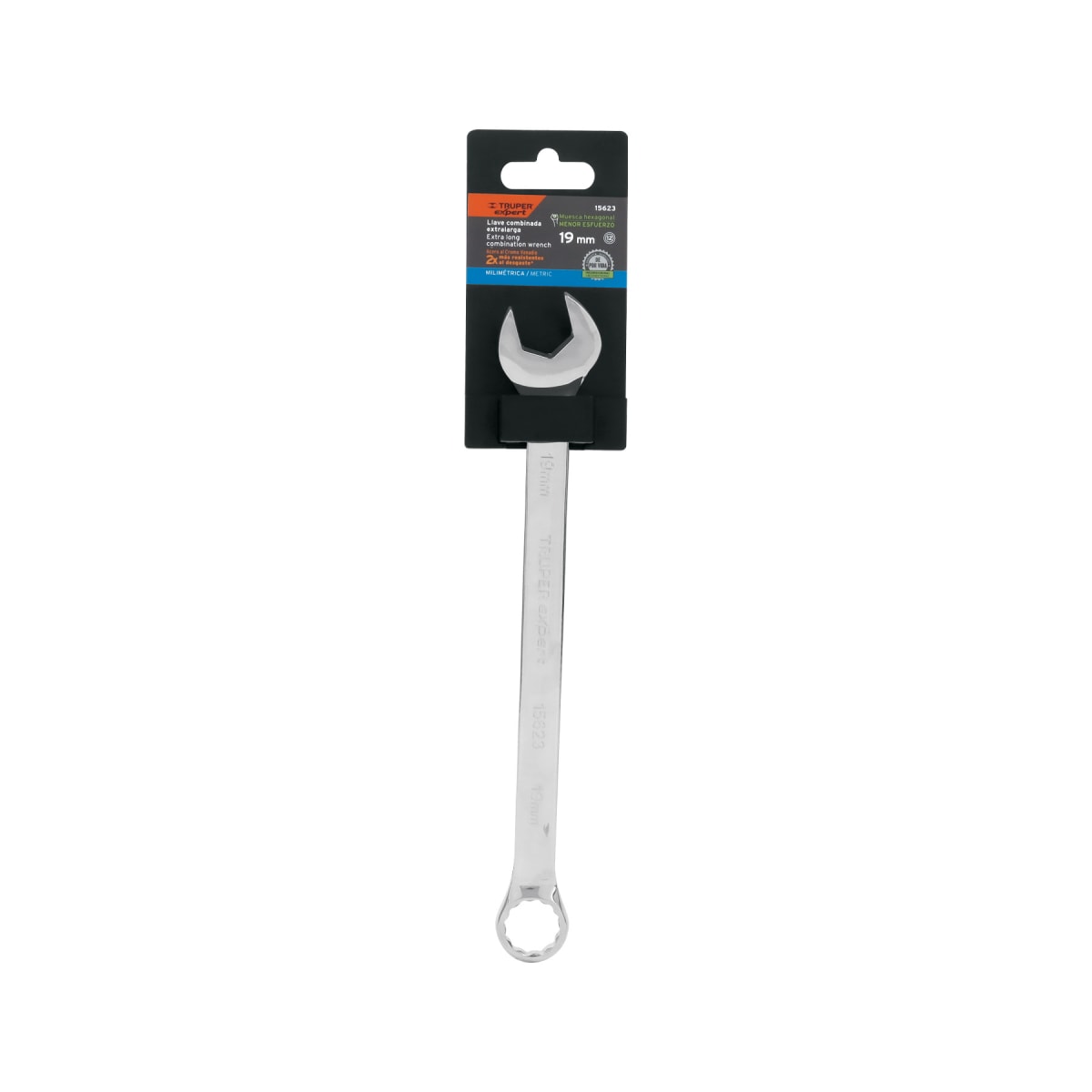 Llave mixta extralarga 19 mm x 278 mm de largo expert Truper4