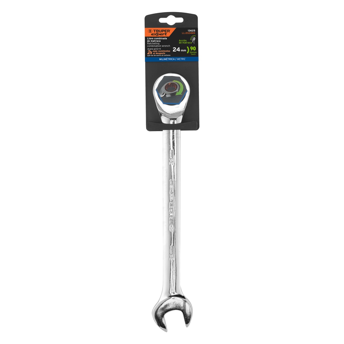 Llave mixta con ratchet 24 mm x 325 mm Truper4