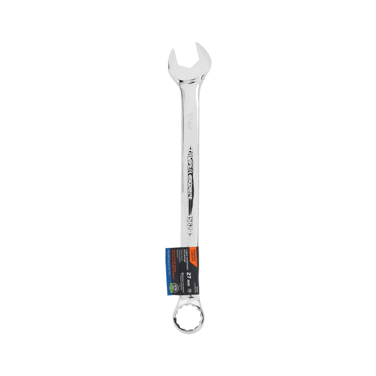 Llave mixta extralarga 27 mm x 385 mm de largo expert Truper 4