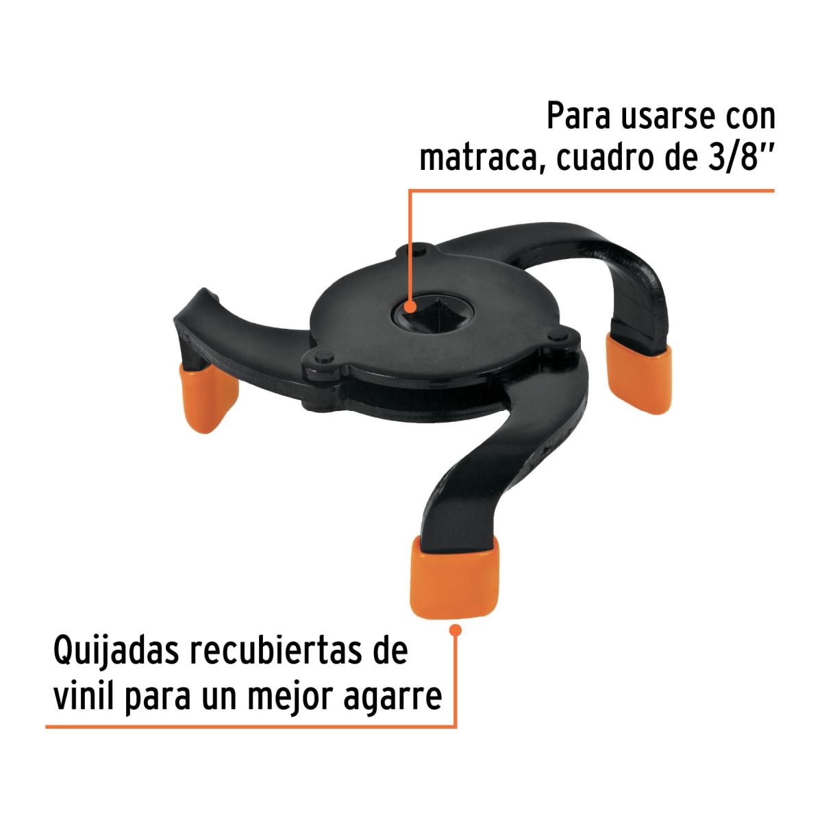 Llave universal 2-1/2´´-3-7/8´´ para filtro de aceite, Truper2