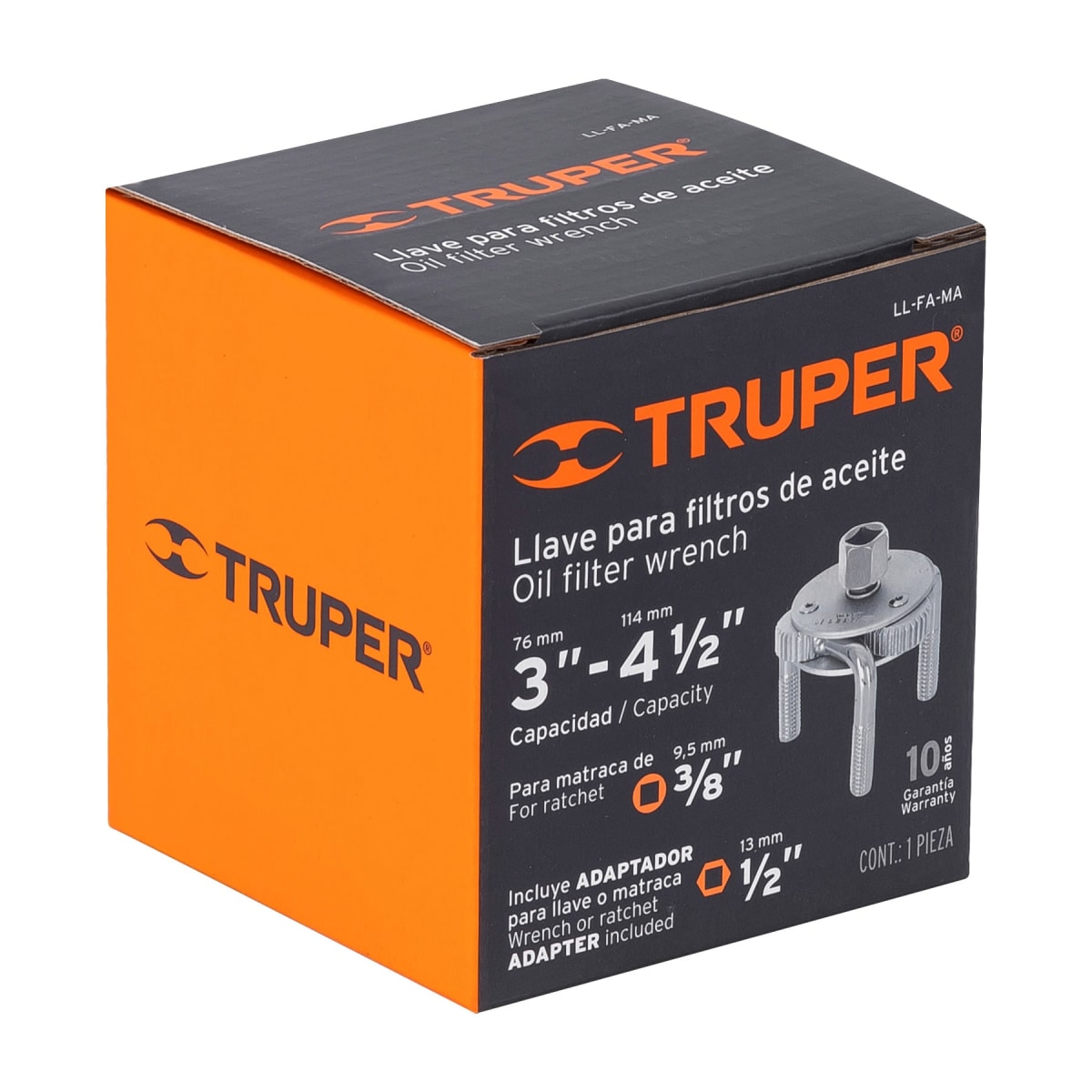 Llave de 3 puntos 3''-4-1/2'' para filtro de aceite Truper4