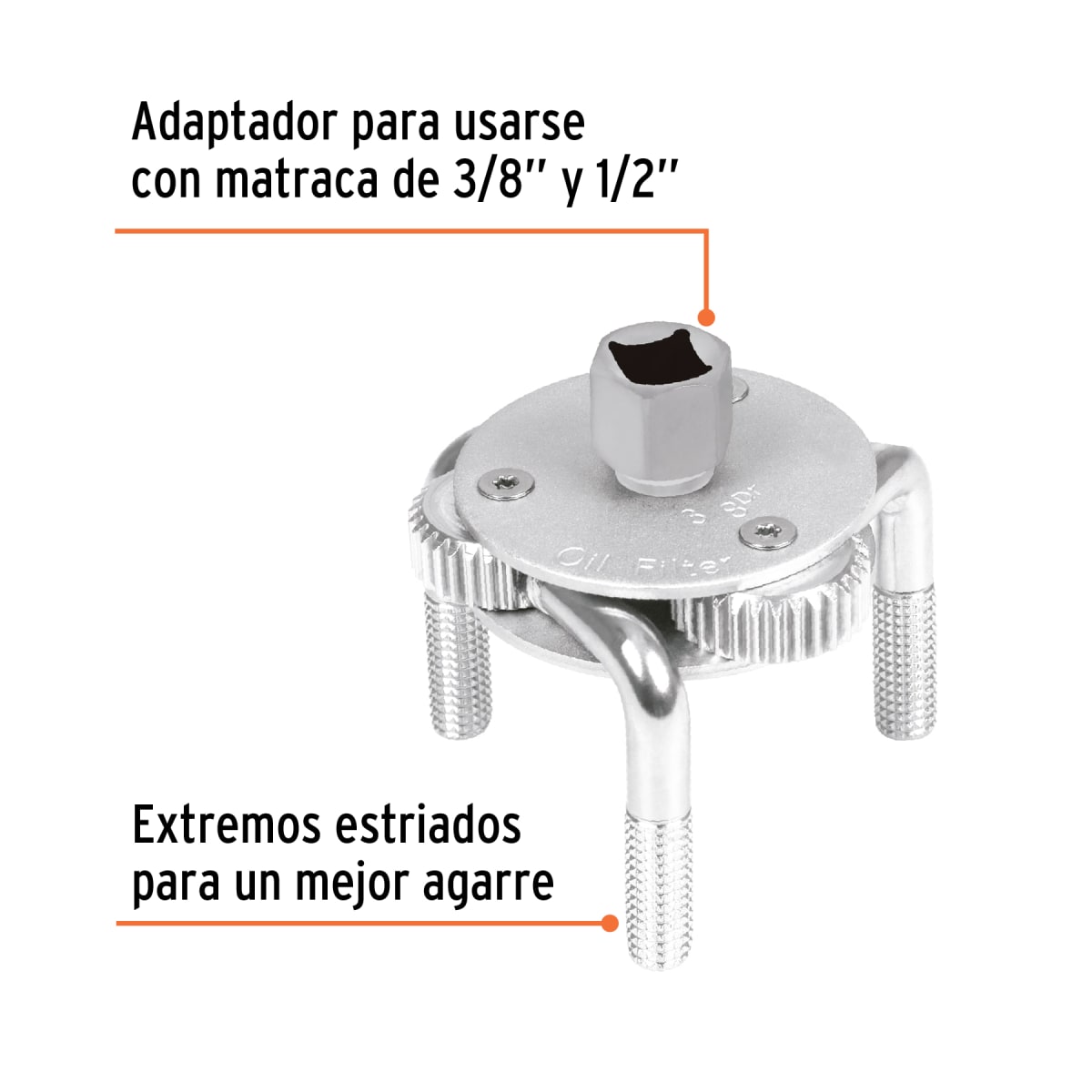 Clé à Filtre à Huile à 3 Griffes GEDORE – 60-120 Mm – Extracteur Universel Pour Garage Et Mécanique