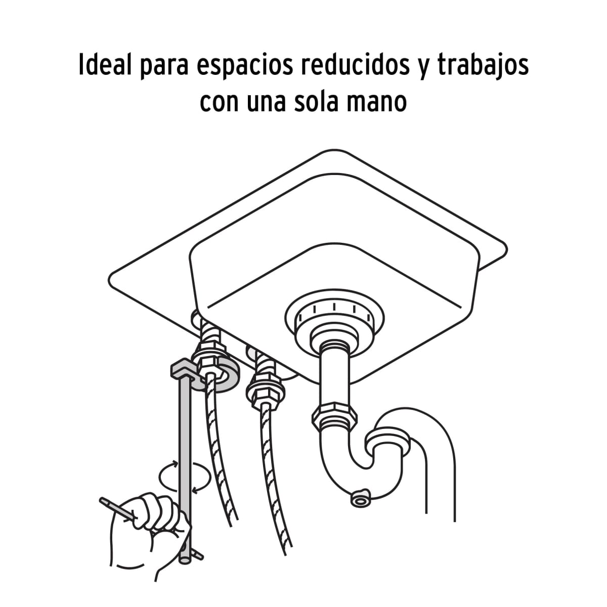 Llave para gasfitería de 12´´, Truper4