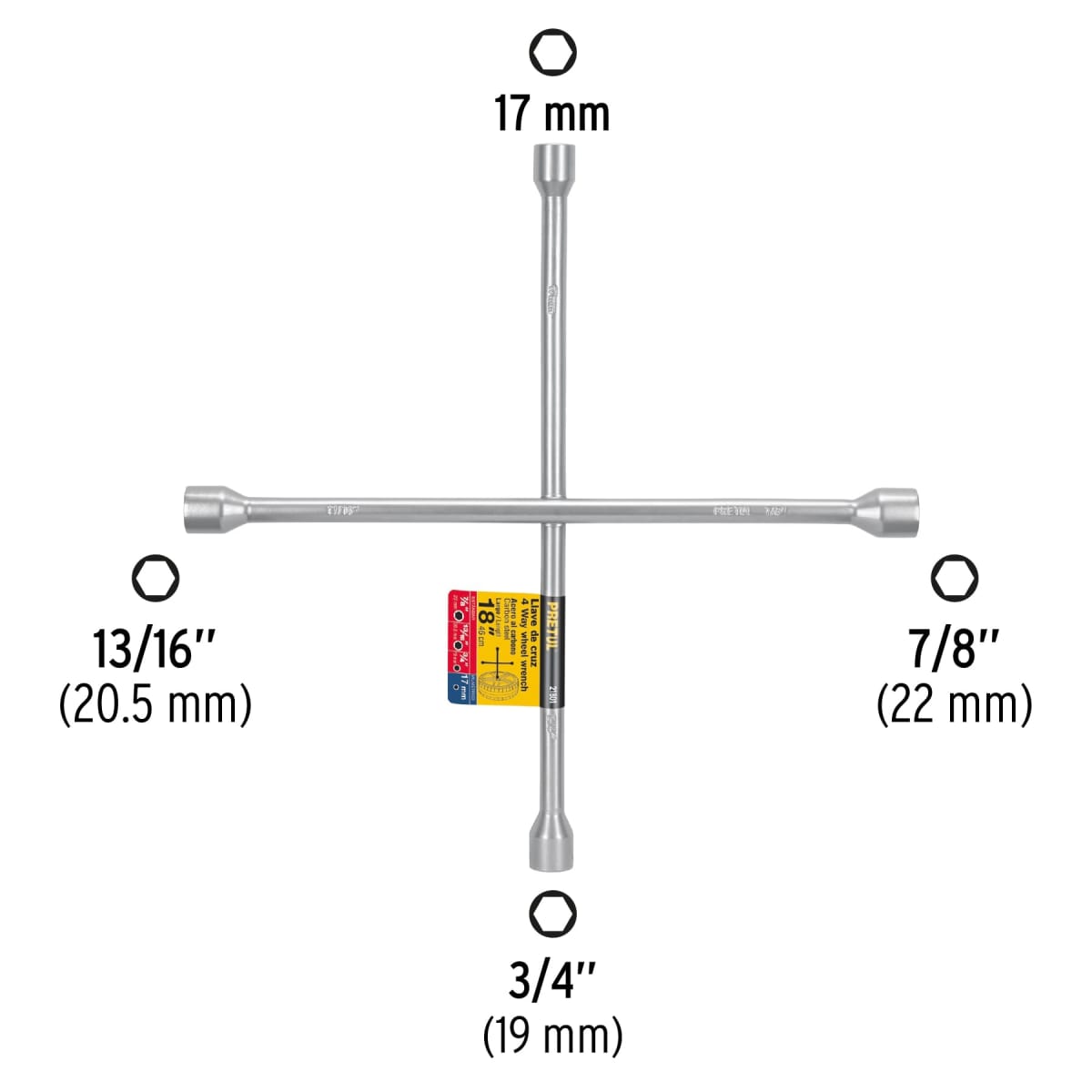 Llave de cruz 18'' galvanizada Pretul3