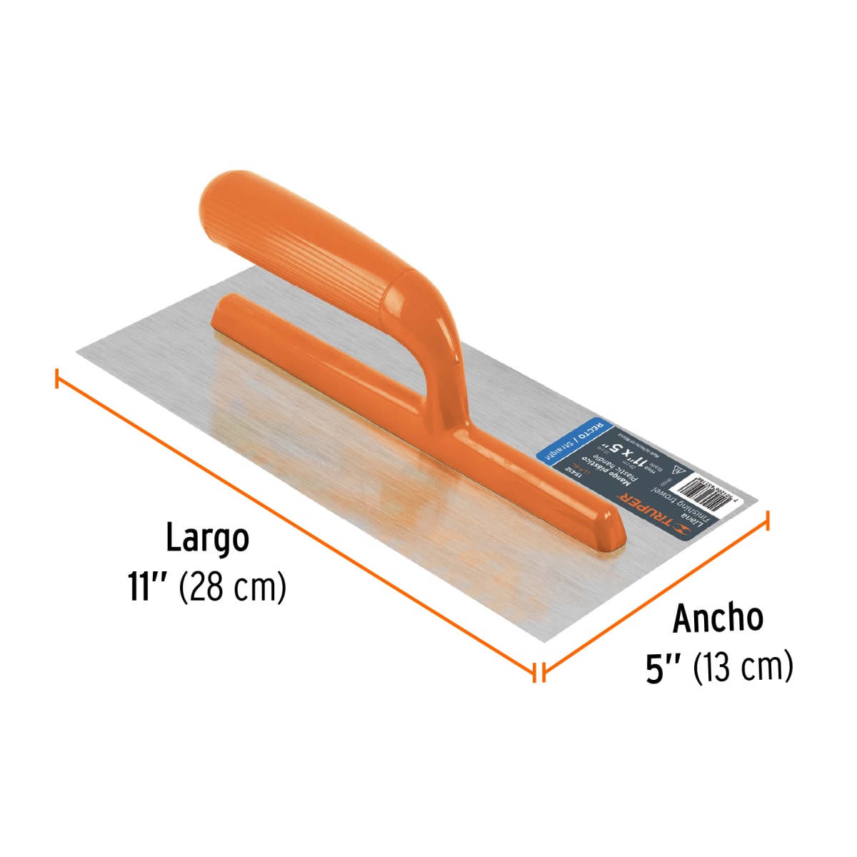 Plancha de empastar lisa mango Pvc Truper3