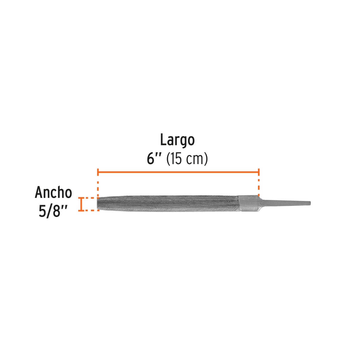 Lima media caña bastarda 6´´, Truper3