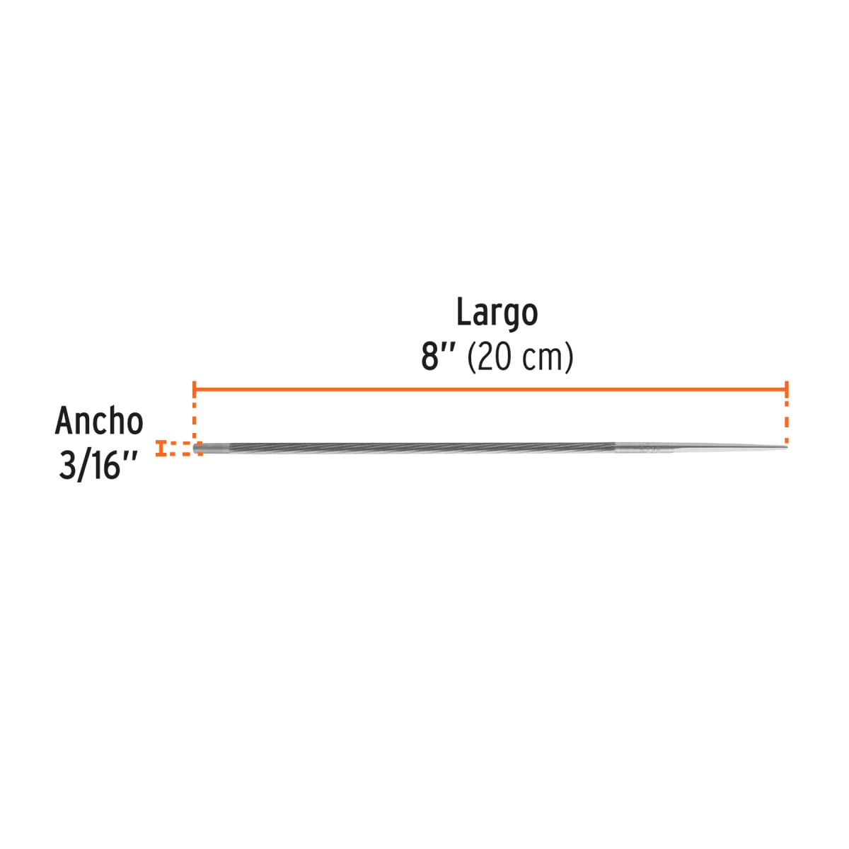 Lima profesional para motosierra 3/16'' Truper expert3