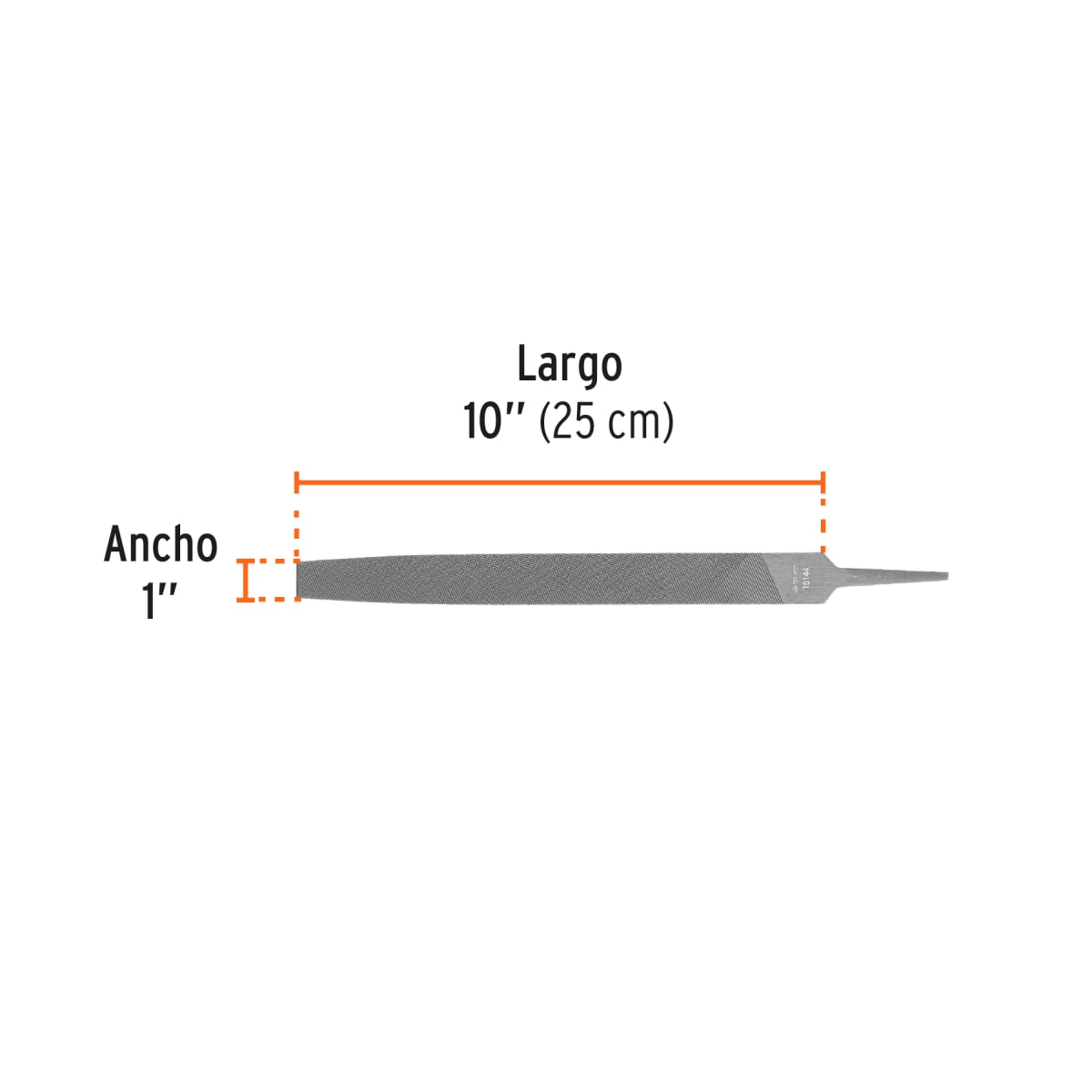 Lima plana bastarda 10´´, Truper3