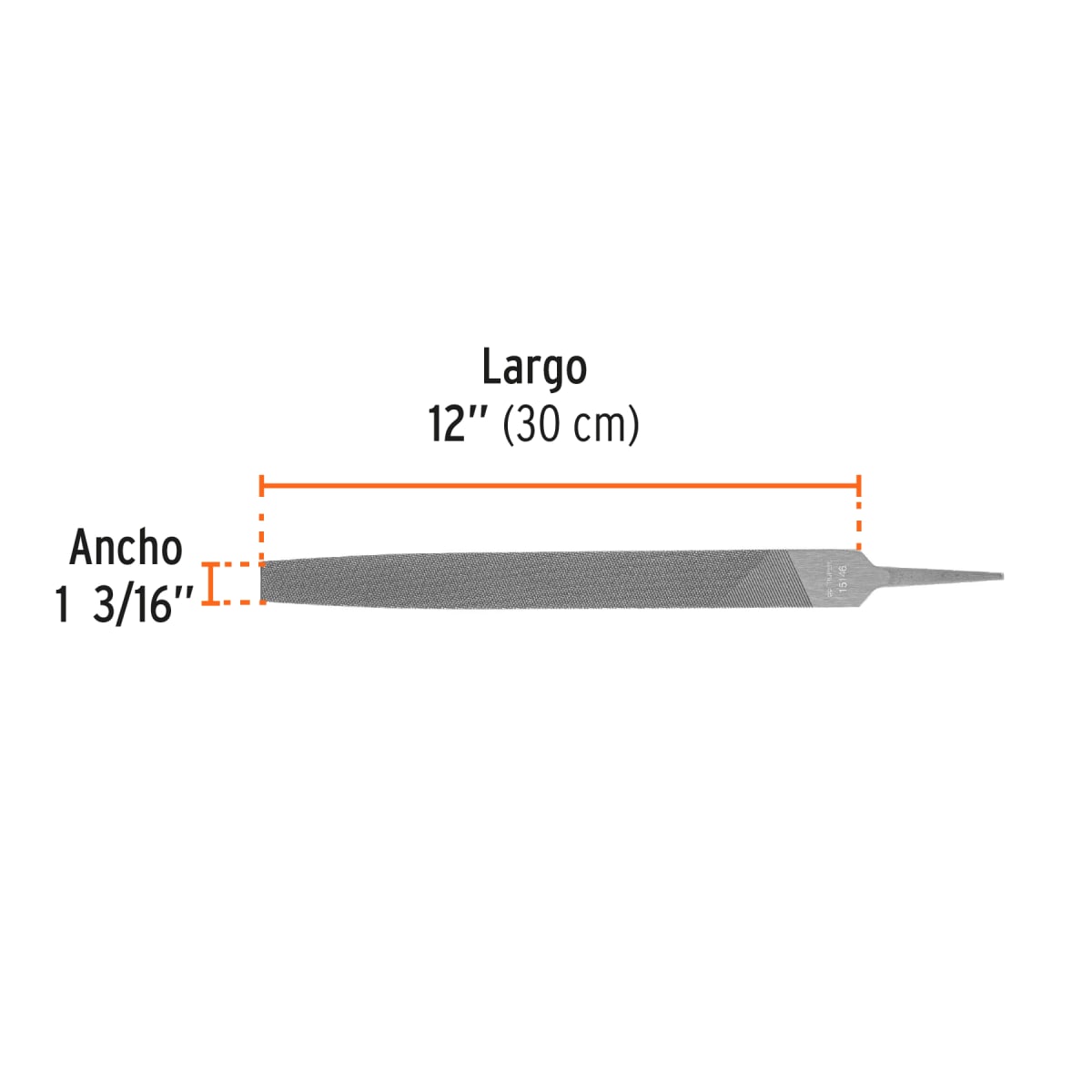 Lima plana bastarda 12'' Truper3