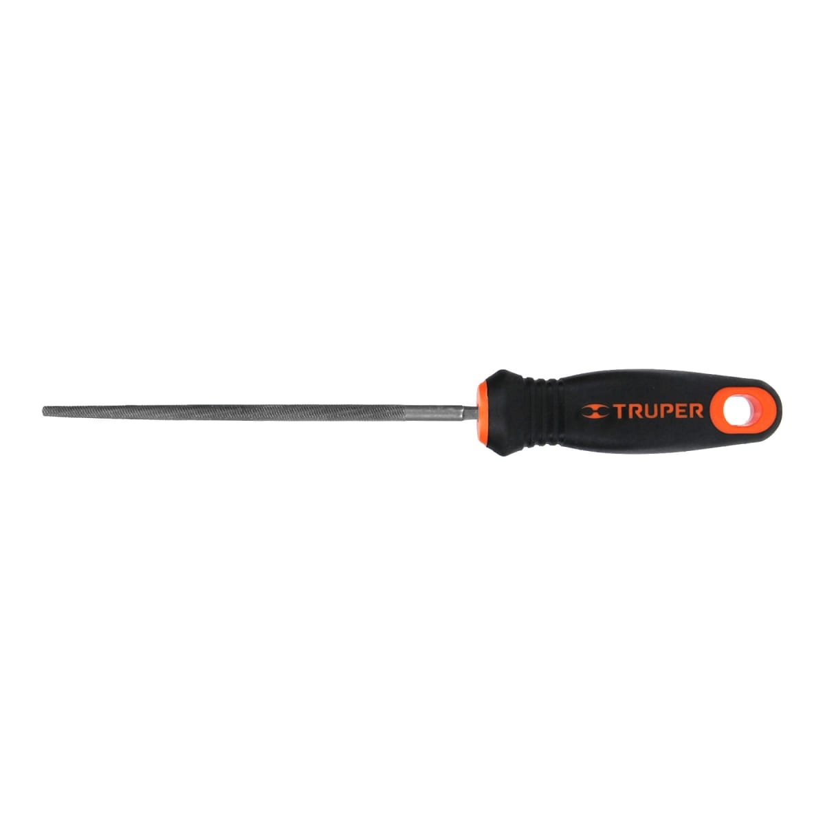 Lima redonda bastarda 6'' con mango doble inyección Truper1