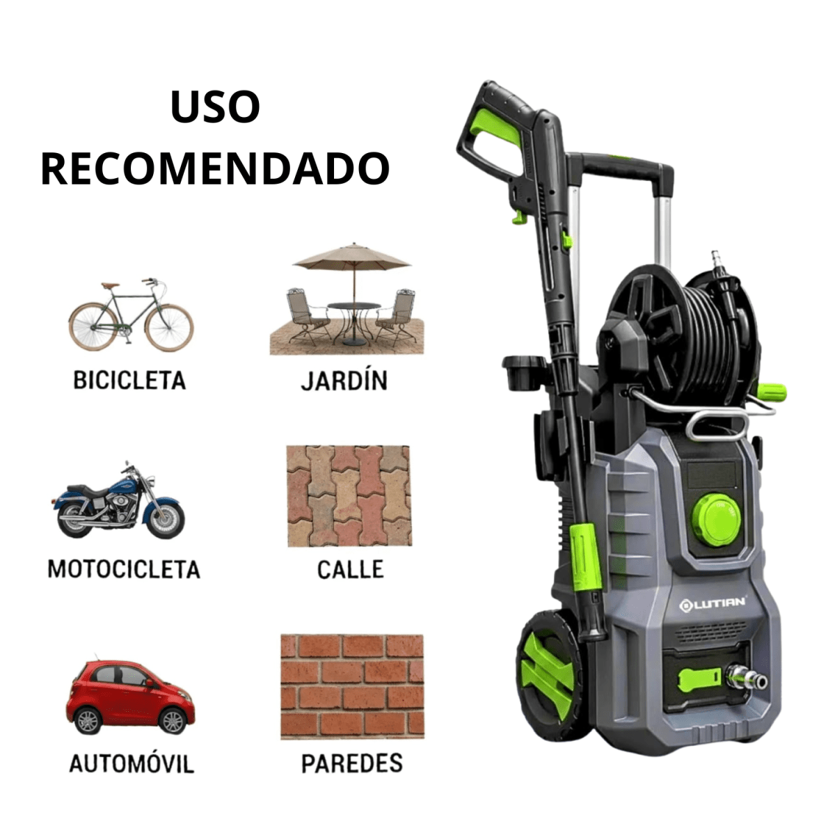 Hidrolavadora Alta Presion 2320psi 2000w Lutian4