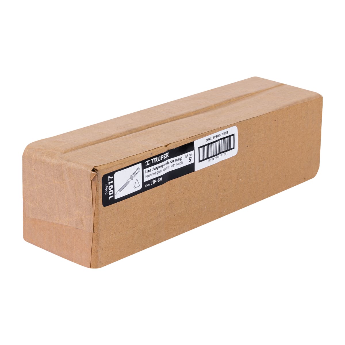 Lima triángulo pesado 5´´ con mango, Truper5