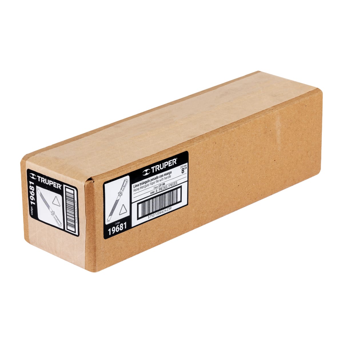 Lima triangulo pesado 8'' con mango. truper4