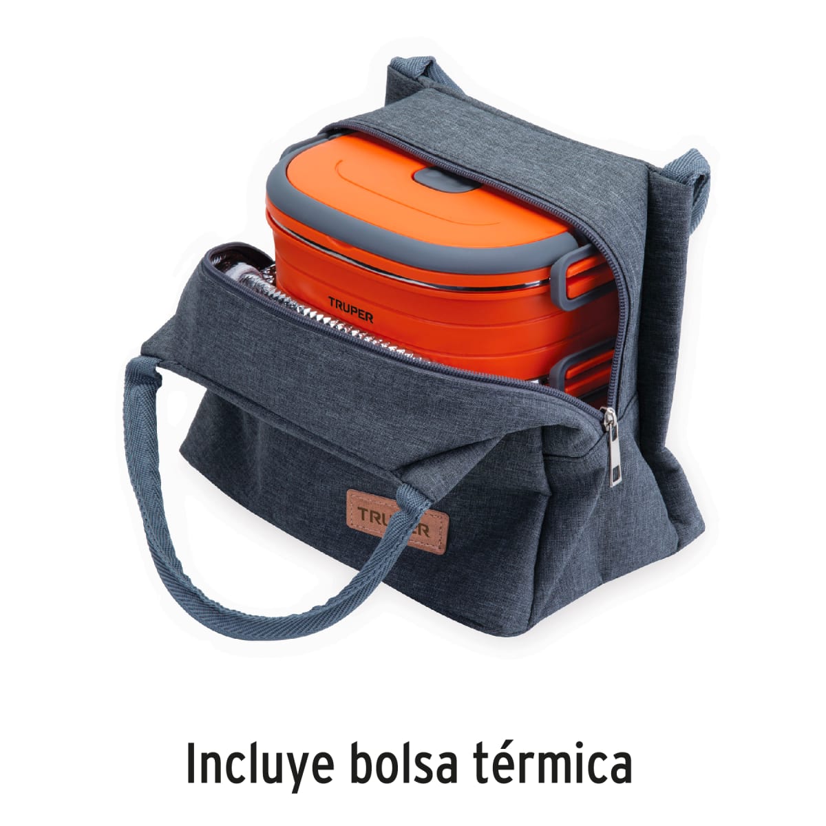 Kit Lonchera Térmica + Termo Acero Inoxidable 750ml Truper9