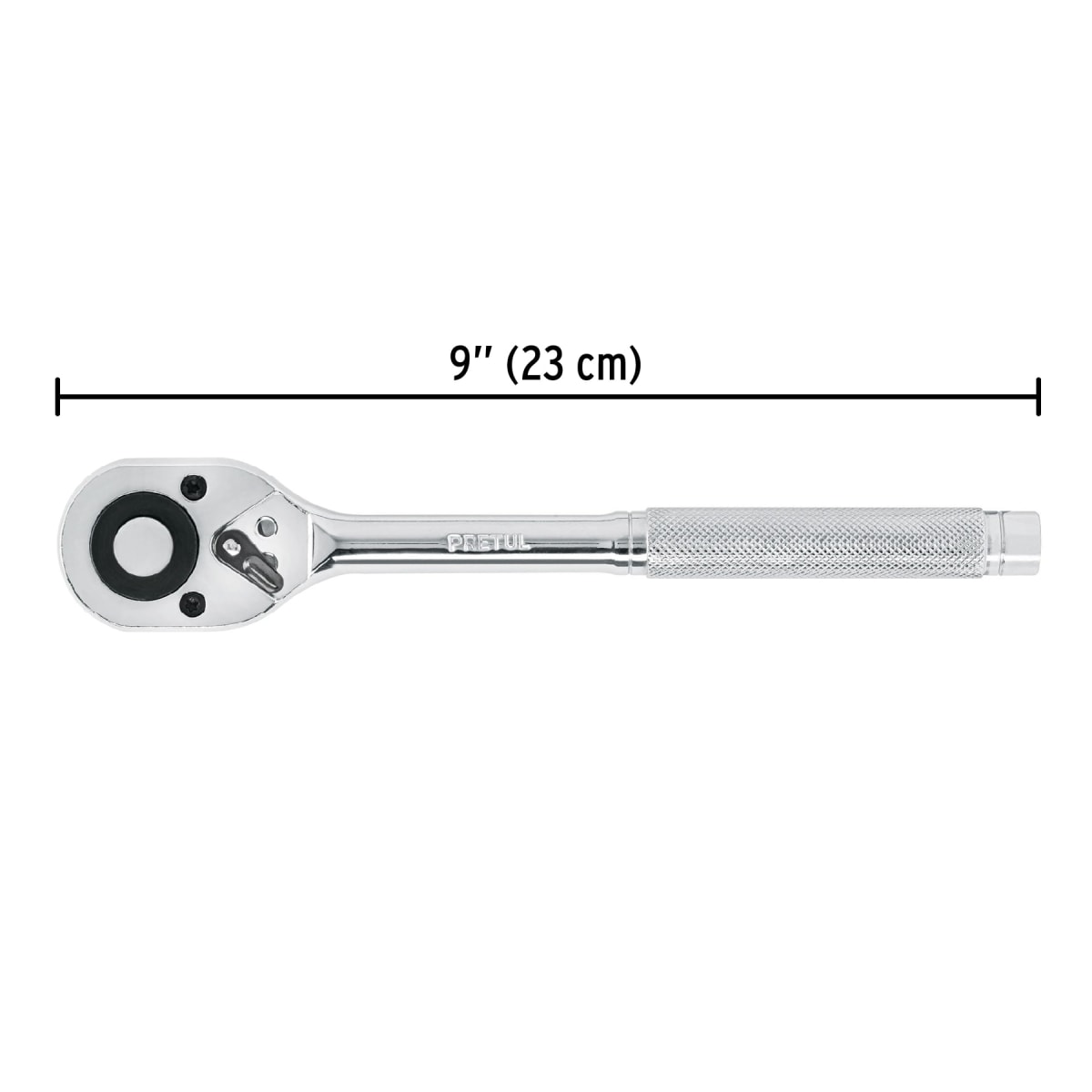 Ratchet encastre 1/2'' cabeza de pera liberación rápida Pretul3