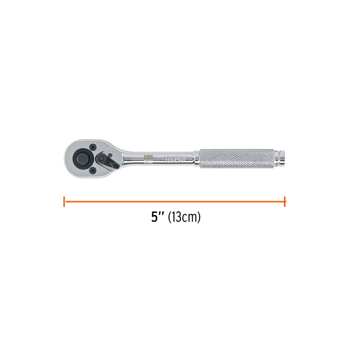 Ratchet encastre 1/4'' cabeza de pera de liberación rápida Truper3