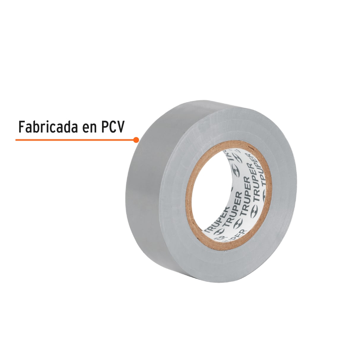 Cinta aislante de 9 m x 19 mm, gris, Truper3