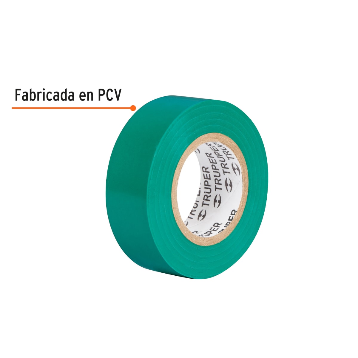 Cinta aislante de 9 m x 19 mm, verde, Truper3