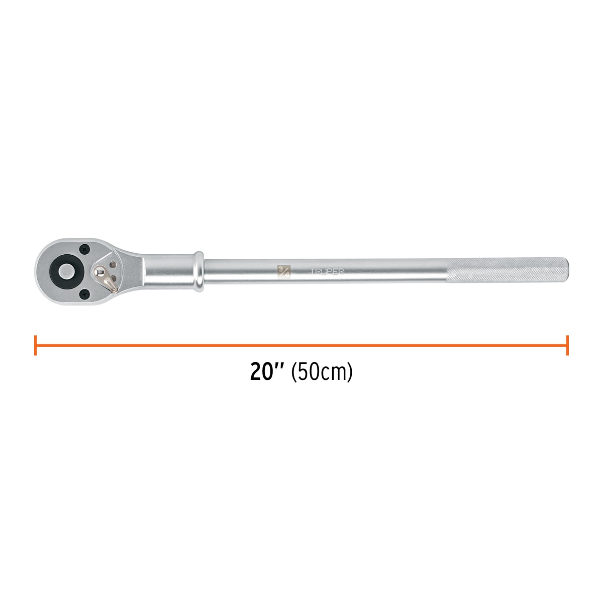 Ratchet 3/4'' cabeza pera sist. reversible liberación rápida Truper3