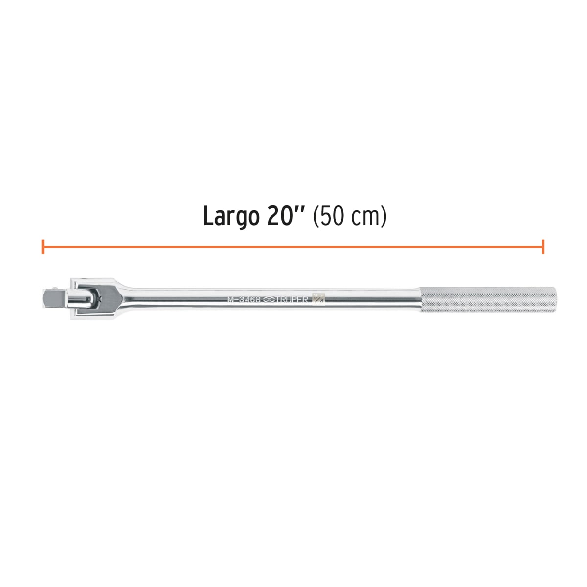 Palanca articulada de 20´´ encastre 3/4´´, Truper3