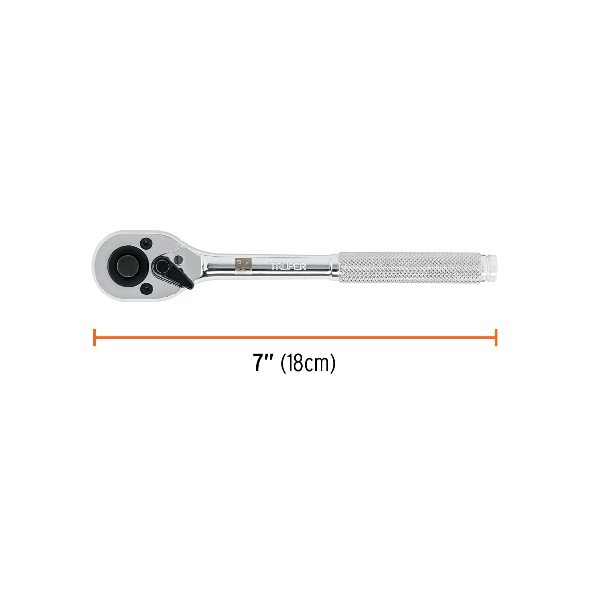 Ratchet encastre 3/8'' cabeza de pera de liberación rápida Truper3