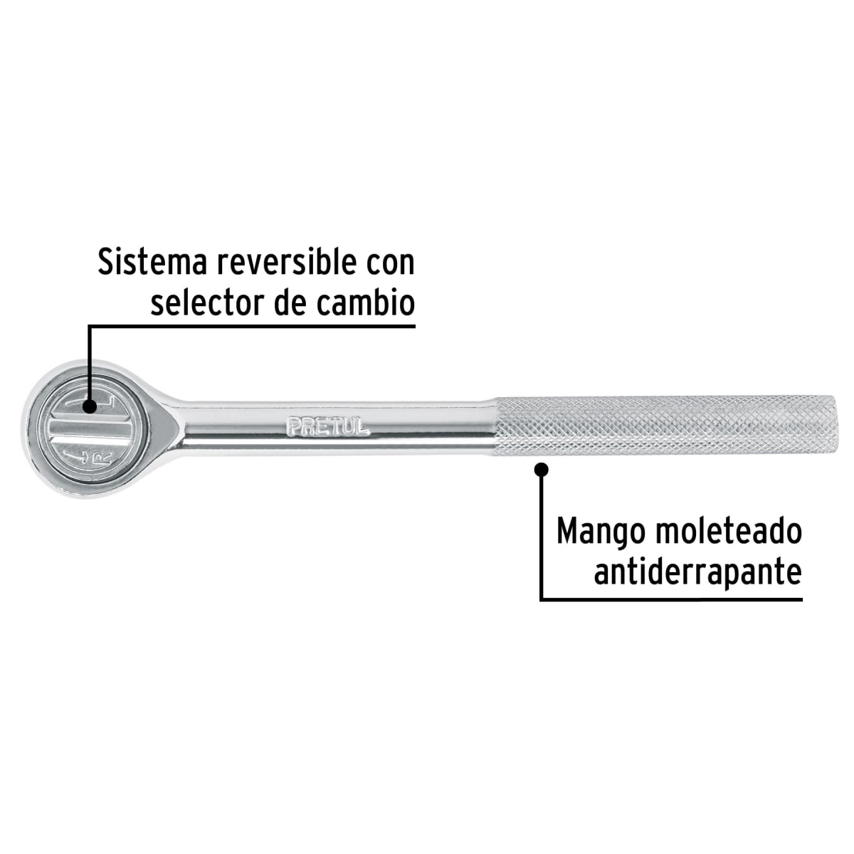 Ratchet encastre 3/8´´ cabeza redonda, Pretul2