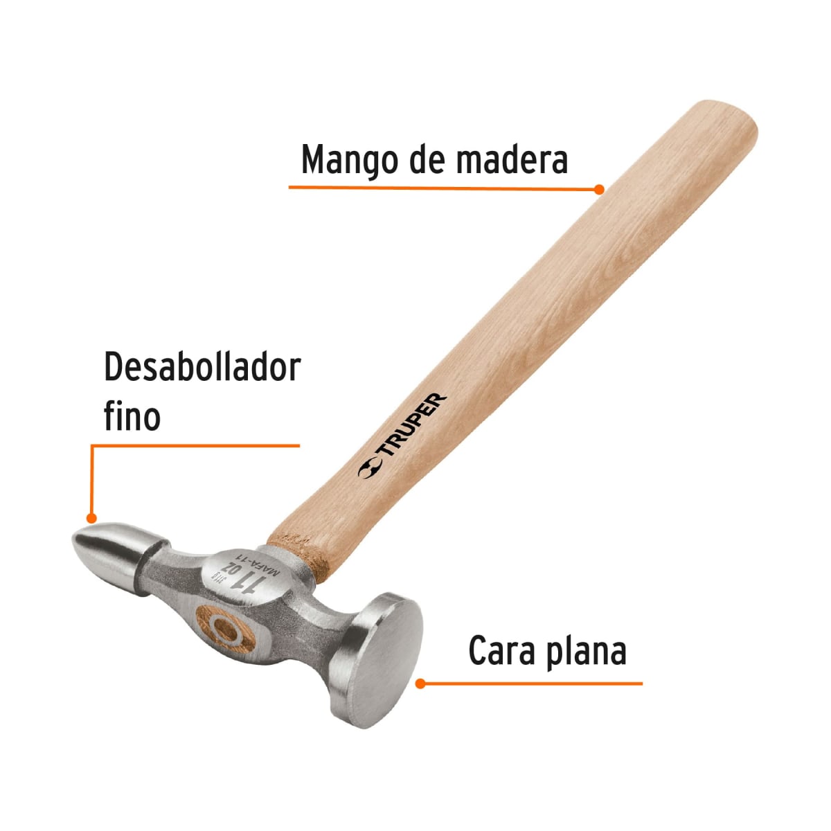 Martillo planchador punta fina Truper2