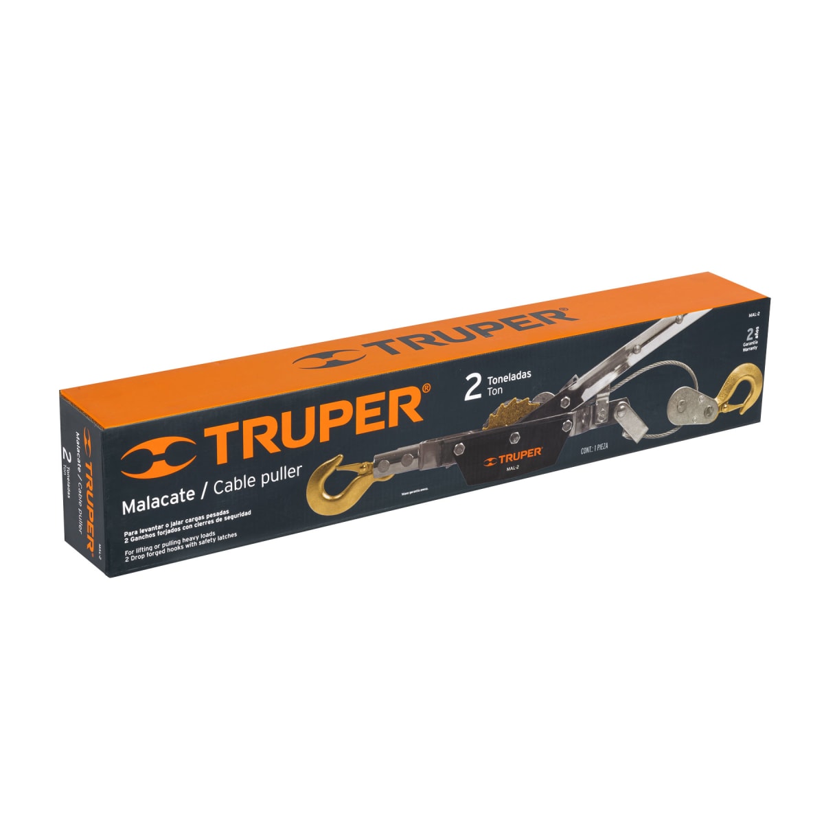 Templadora con ratchet de 2 toneladas, Truper2