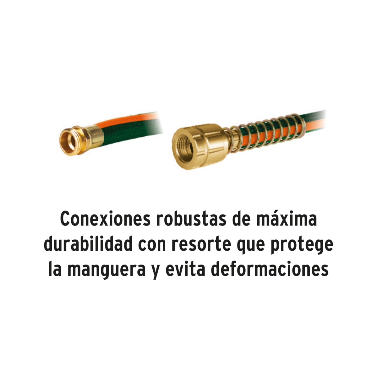 Manguera 5/8´´ reforzada 3 capas 15 m conexiones de metal Truper3