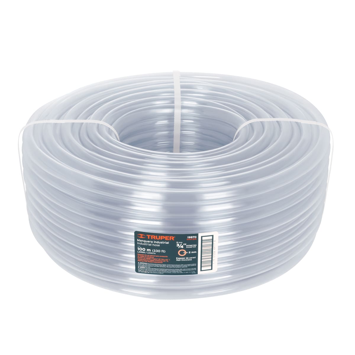 Manguera 3/4'' industrial en rollo de 100 m Truper1