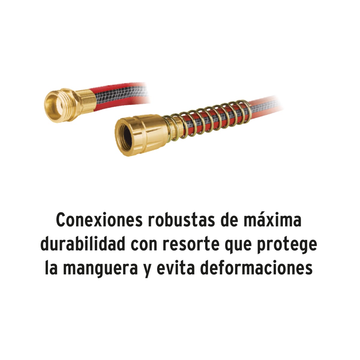 Manguera 5/8´´ super reforzada 4 capas 30 m conexiones metal Truper3