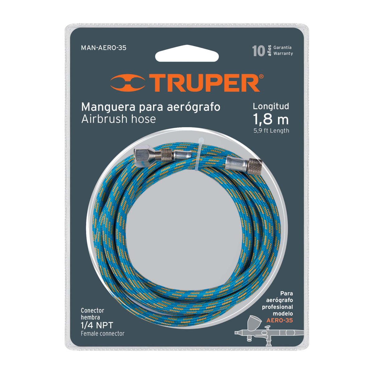 Manguera de repuesto para aerógrafos aero-35 y aero-30 Truper1