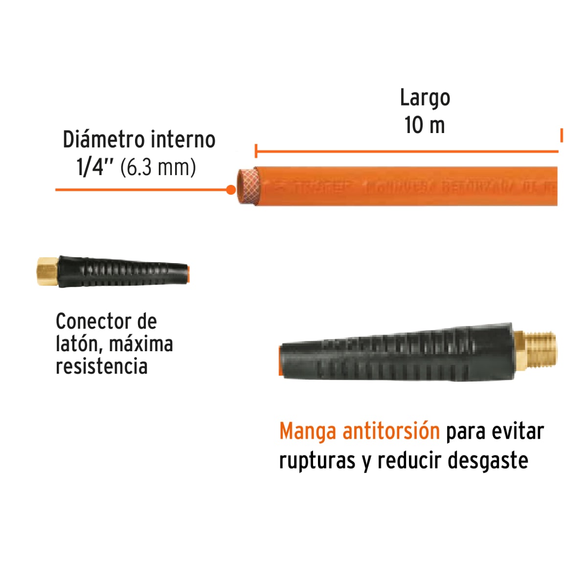 Kit Compresora 25 L , manguera 10m con Remachadora Nehumatica 3/16