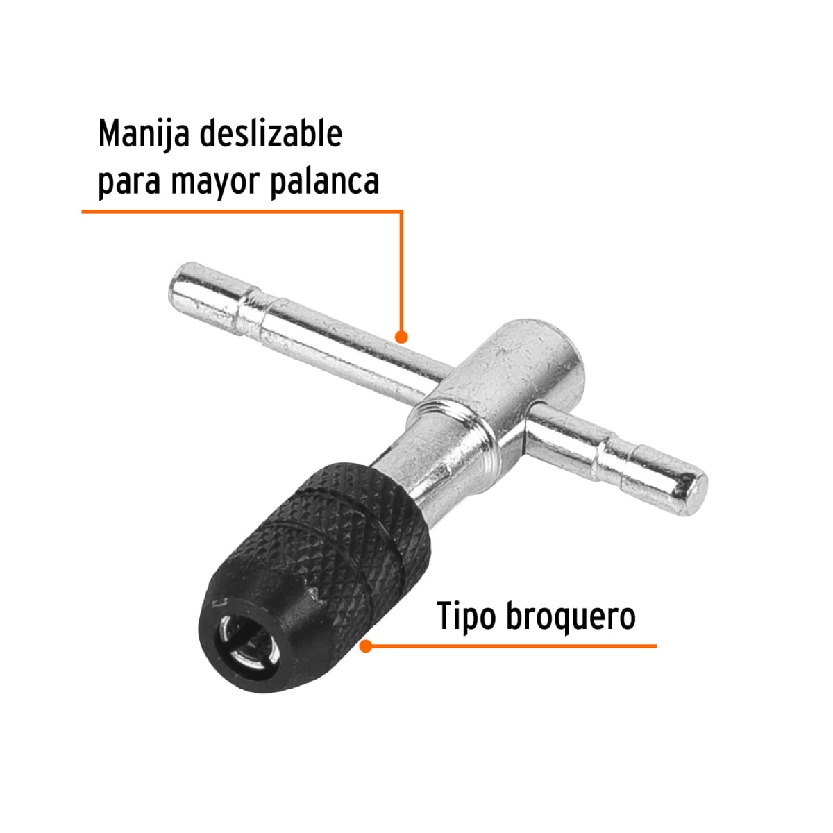 Portamachos tipo ´´T´´ para macho 3/16´´, Truper2