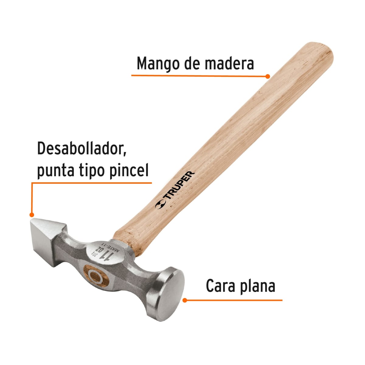 Martillo planchador punta tipo cincel Truper2